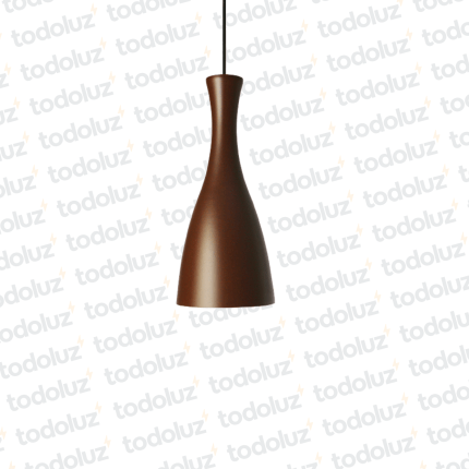 Colgante T. Cono Marron F. Marron 1*E27 (54.459)