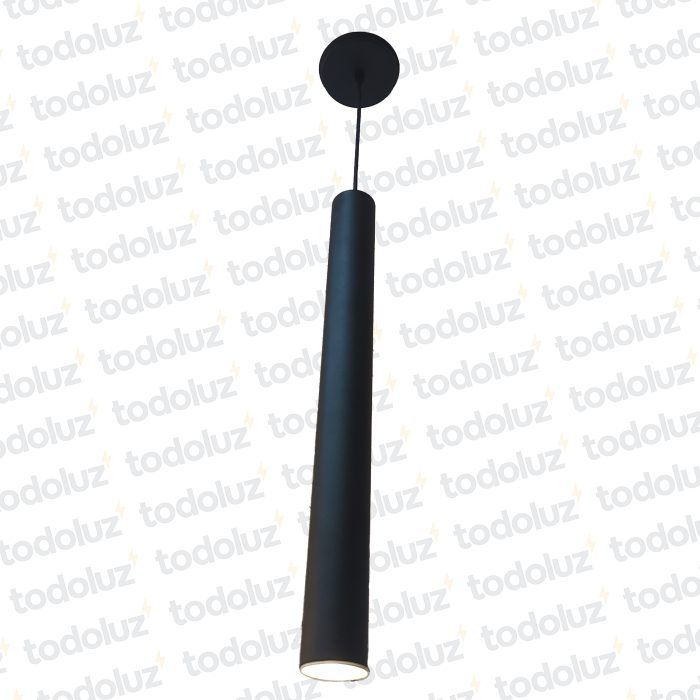 Colgante Tubo 50cm Negro 1*GU10 (54.571)