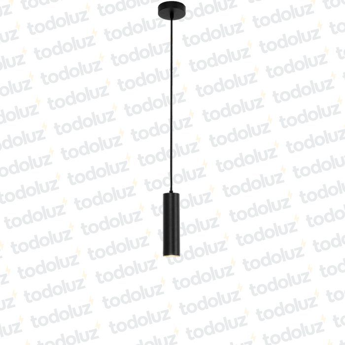 Colgante Tubo 35cm Negro 1*GU10 (54.924)