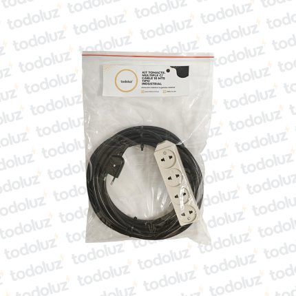 Kit Tomacte. Multiple c/ Cable 10mts Tipo Industrial