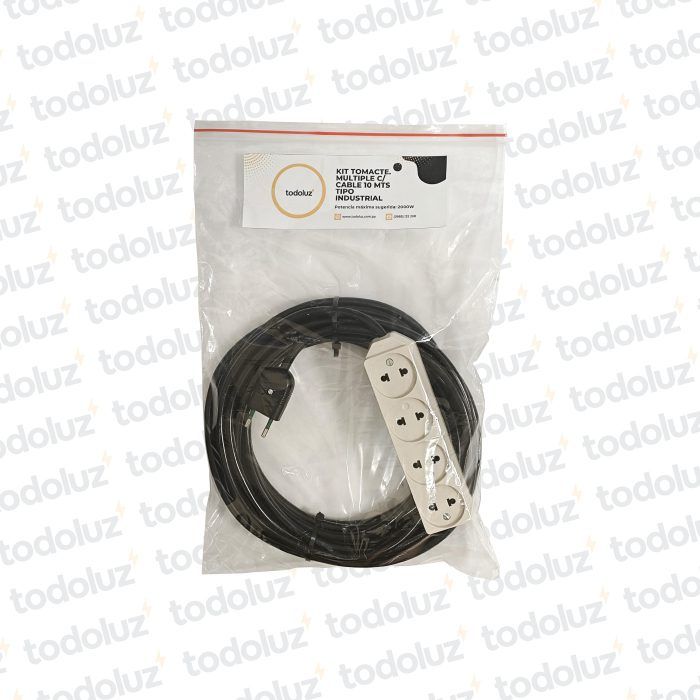 Kit Tomacte. Multiple c/ Cable 10mts Tipo Industrial