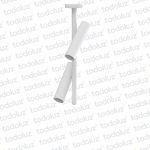 Plafon Barra Vertical Blanco Doble Cabezal Movil 2*MR11 (51.153)