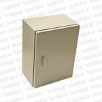 Gabinete Exterior Metal Beige 400x300x200mm IP66 IK10 c/ Placa de Montaje Myl