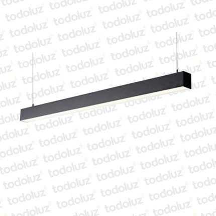 Artefacto Lineal Negro p/Adosar o Suspender 36w 4000°k 1.20cm (54.902)
