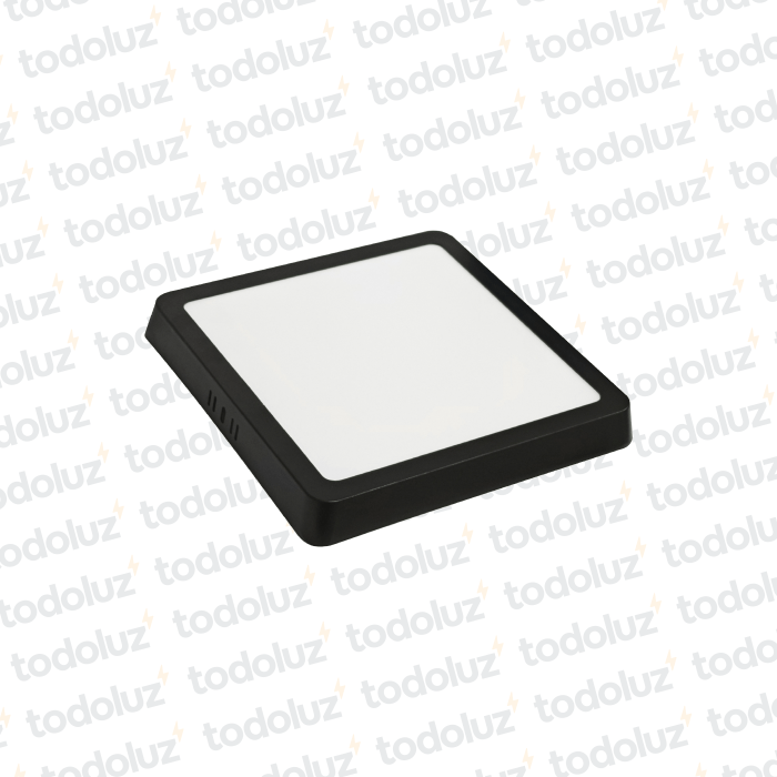 Panel Led Cuadrado p/Adosar Borde Negro 18w 6500°k Taschibra