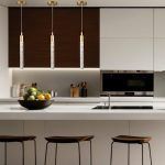 Colgante Dorado Vd. Cilindrico Led Incorp. 5W 3000°K (54.903)