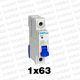 Interruptor Termomagnetico Sist. Din 1P 63A 4.5ka C Chint