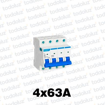 Interruptor Termomagnetico Sist. Din 4P 63A 6ka C Chint