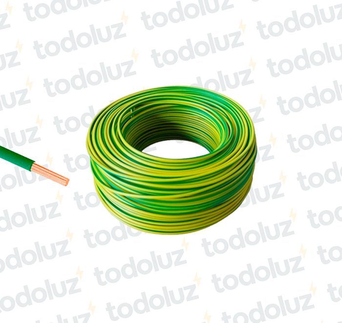 Cable Multifilar 2.5mm² Verde/Amarillo 750V Antillama (x.1metro) Inpaco