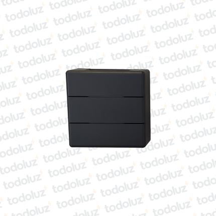 Aplique Ext. Bidireccional Cubo Negro Doble Raja 6w 3000K IP65