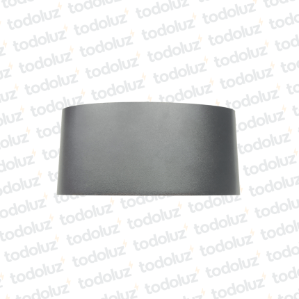 Aplique Ext. Bidireccional Curvo Negro 6LED 6W 3000°k (170x80x40mm) (57.075)