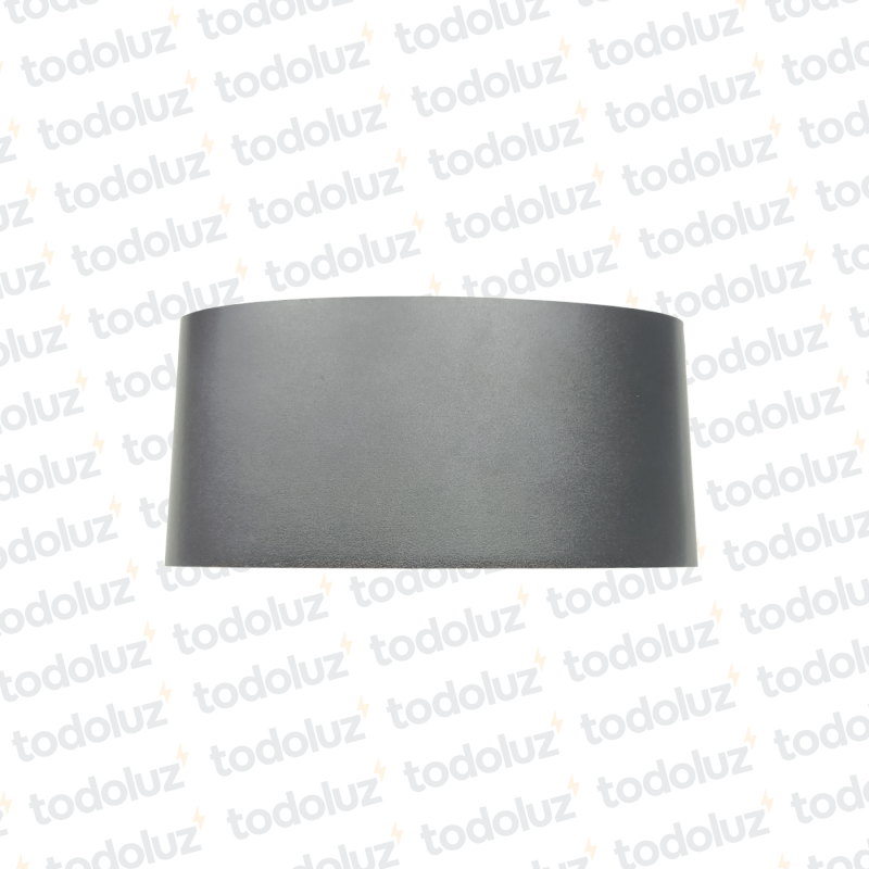 Aplique Ext. Bidireccional Curvo Negro 6LED 6W 3000°k (170x80x40mm) (57.075)