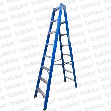 Escalera Fibra de Vidrio Baja Tension Tijera Doble 8P 240cm