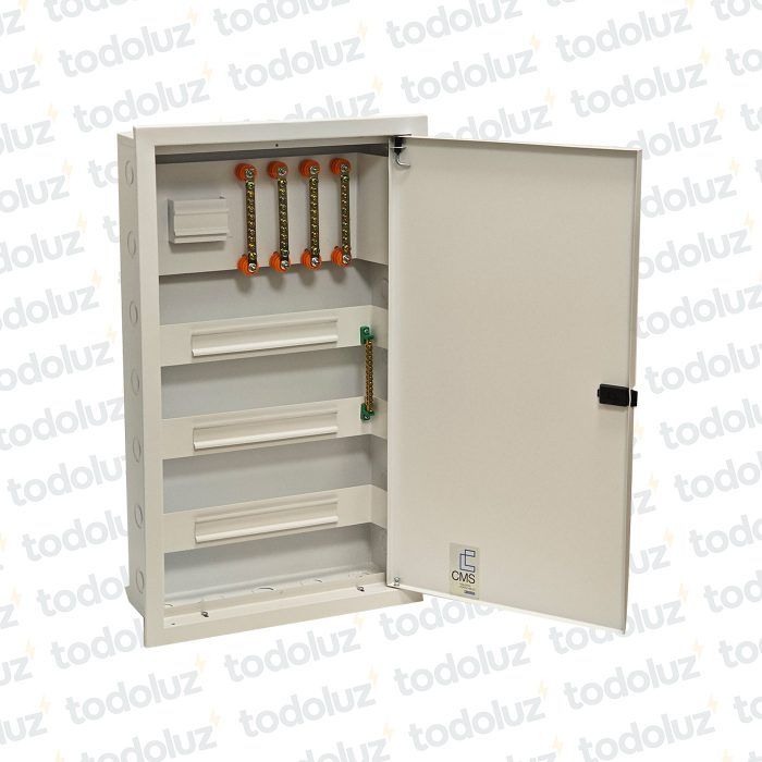 Tablero Embutir Metal 36 Modulos + Distribucion RST+N+T 125A Beige Cominsa