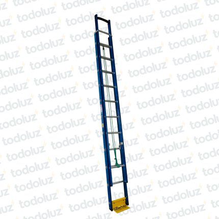 Escalera Fibra de Vidrio Extensible Baja Tension 19P 590cm