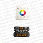 Controlador Led p/Luz de Piscina Multicolor RGB + 6500°k + 3000°k 5-24V 50A c/Panel Tactil