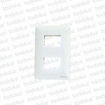 Placa Blanca 2x24mm c/ Separador Alpes Curve Ek