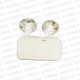 Luminaria de Emergencia 2x15W c/ 2 Faros Direccionables 220Vac 260x275x70mm