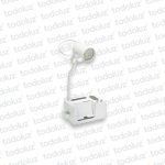 Luminaria de Mesa Blanco Cabezal Movil B. c/Lapicera/Portacelular 1*GU10 MR16 (56.220)