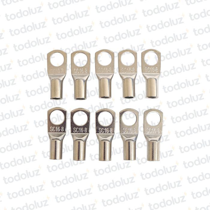 Terminal Ojal a Compresion Cobre 16mm² (x.10unid)