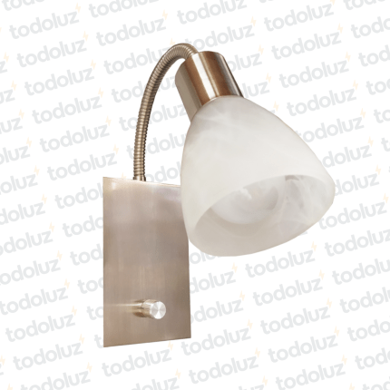 Aplique Pared Platil Brazo 20cm Flexible 1*E27 (50.274)