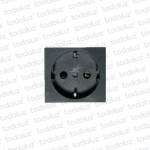 Mod. Tomacte. Schuko 16A 250V D. Grafito Conatel