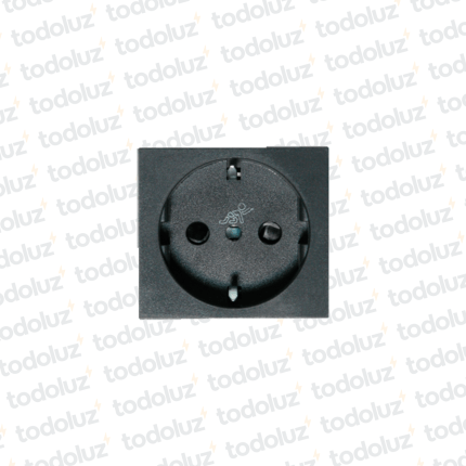 Mod. Tomacte. Schuko 16A 250V D. Grafito Conatel