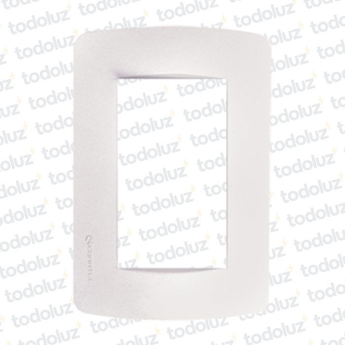 Placa 3 Modulos 2x4 Blanco Loft Conatel