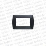 Placa 3 Modulos 2x4 Grafito Loft Conatel