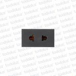 Mod. Tomacte. Universal 15/16A 250V D. Grafito Conatel