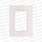 Placa 3 Modulos 2x4 Blanco D. Flat Conatel