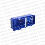 Caja Rectangular 2x8 Azul Ave