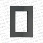 Placa 3 Modulos 2x4 Grafito D. Flat Conatel