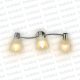 Aplique Barra Lineal Cromado Triple Tul. Vd. Blanco 3*E14 (50.511)