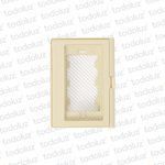 Placa de Embutir 4x2 con Membrana IP54 3 Modulos Marfil Conatel