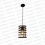Colgante Estilo Vintage Cilindro Negro 1*E27 (54.953)