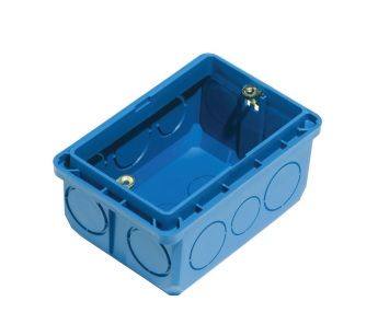 Caja Rectangular 4x2 Azul Conatel