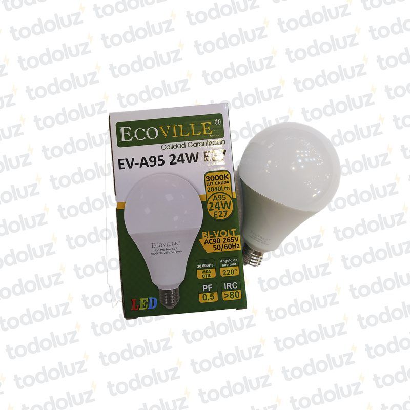 Lamp. Bulbo Led A95 24W 2040lm 3000°k E27 85-265V