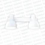 Aplique Lineal Blanco Doble Cabezal Movil 2*E27 (50.517)