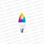 Lamp. Vela Led Smart 6w Temperatura de Color Regulable de 2700°k a 6500°k + RGB E14 100-240V Autovolt