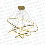 Colgante Quintuple Anillo Dorado 120w 3000°k (54.957)