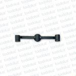 Aplique B. Circular Triple Cabezal Movil Negro 3*GU10 (50.497)