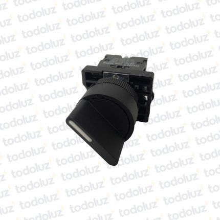Selector 2 Posiciones Plastico Palanca Corta Emb. p/ 22mm 1NO+1NC