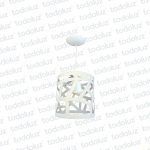 Colgante Cilindro Craquelado Blanco 1*E27 (54.975)
