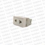Mod. Tomacte. Universal 16A 250V Blanco Vitta