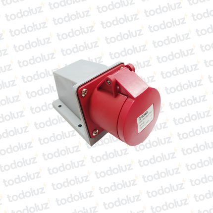 Tomacte. Adosar Industrial 6H 3x32A+T (4 Pin) IP44 380-415V Rojo Qi