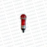 Luz Piloto 10mm Rojo 220V