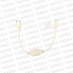 Conector p/ Manguera Led 8mm c/Plastico Protector 220V
