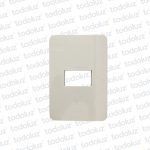 Placa 1 Modulo 2x4 Blanco Vitta