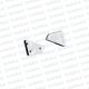 Accesorio p/Perfil Adosar Esquinero Blanco 15x17mm (2 Tapas)